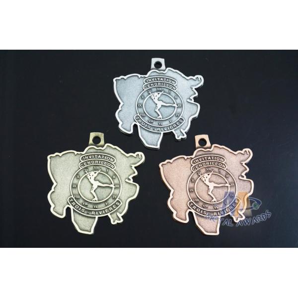 Buy Novelty Custom Bespoke Running Medals Zinc Alloy , Iron , Brass Material at wholesale prices