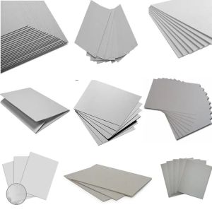 Quality 1500g Uncoated Grey Cardboard Paper Anti Curl Moisture Proof for sale
