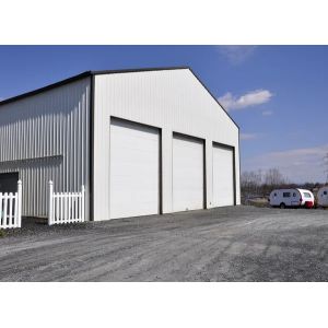 Steel Frame Prefab Building Construction , Long Span Steel Construction