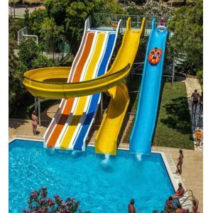 Outdoor Amusement Park Ride Tube Water Fiberglass Slide Parts
