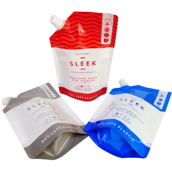 Buy CMYK Pantone Spout Pouch Bag 240mic Gravure Stand Up Spout Pouch at wholesale prices