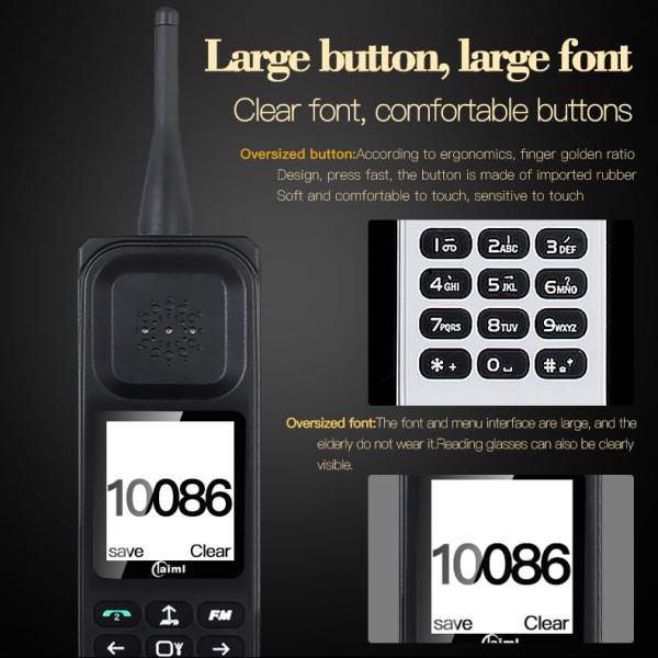 4G Cell Phone Dual Sim Loud Speaker FM radio Mp3 Big Bar Keyboard KR999 for Southeast Asia