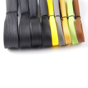 Halogen Free PET Expandable Braided Sleeving Wire Harnesses Protection