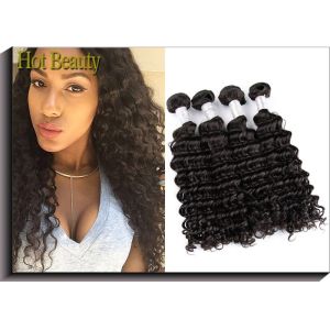 Unprocessed 100 Virgin Human Hair Extensions Peruvian Deep Wave Hair