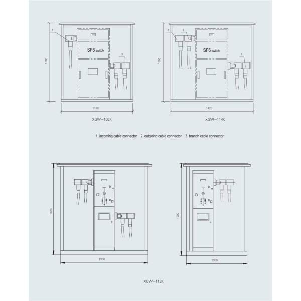 50Hz 12kV ISO9001 Inflatable Cable Branch Cabinet Fully Sealed Medium Voltage Products