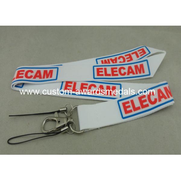 Customized Environment Friendly Heat Transfer Printing Lanyard , custom key lanyards