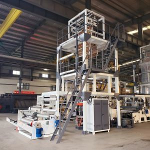 PE Heat Shrink Biodegradable Film Blowing Machine Extrusion High Speed