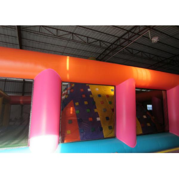 Colourful Iceberg Floating Climbing Wall , Commercial Inflatable Rock Climbing Wall PVC inflatable climbing wall games