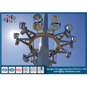 Shockproof Commercial Light Posts With Insert Mode , Flange Mode