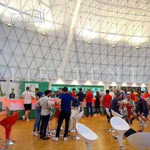 China 60m Diameter Geo Dome Tents Waterproof Metal Frame on sale