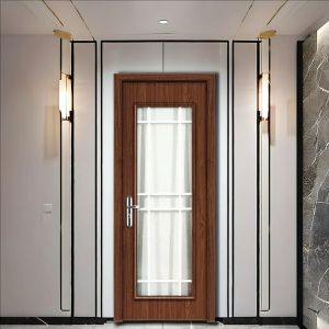 Lightweight Waterproof WPC Hollow Door For Bedroom Bathroom