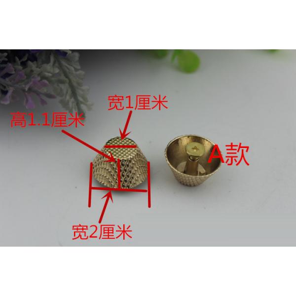 Fashion gold pattern 10 mm metal die-cast zinc alloy dome pop rivet for bag bottom