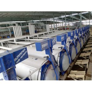 Cement AAC Industrial Autoclave , Thermal Insulated Glass / Wood And Rubber