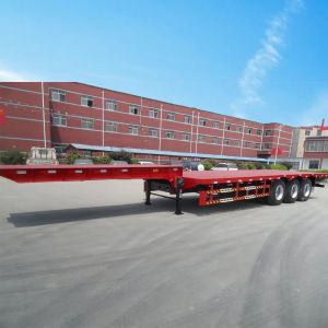 High Bed Container Chassis 4 Axles 20 40 48 53 Feet Trailer for Container