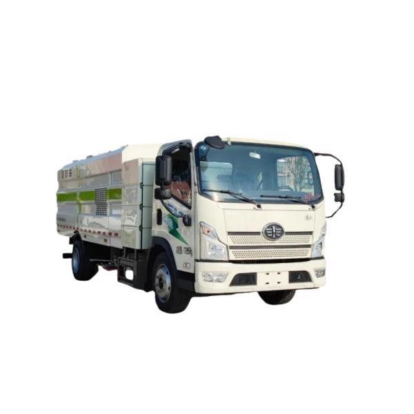 Buy Pure Electric Energy Type Custom's Requirement Cleaning Water Tank and High Pressure Road Sweeper Truck Street Sweeping Machine at wholesale prices