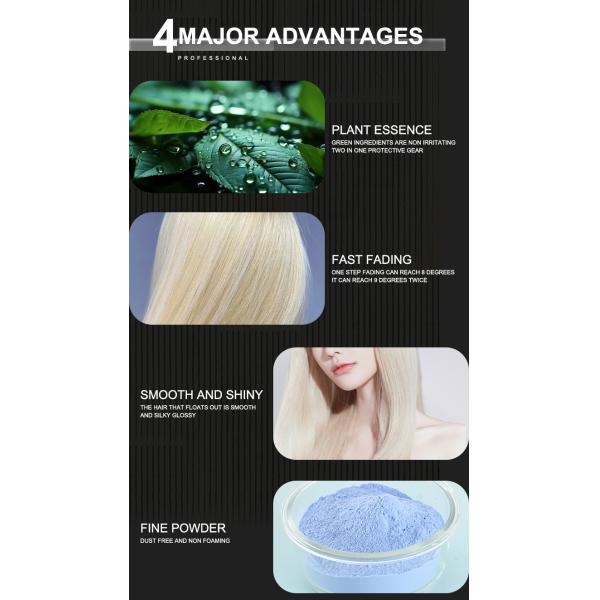 Close-up of hair bleaching powder texture