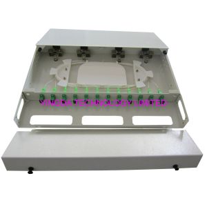12 Ports Fiber Optic Patch Panel Rack Mount Fiber Patch Panel ODF SC Couplers
