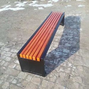 Anti Corrosion Bamboo Park Bench Easy Cleaning Antique Style With Long Using