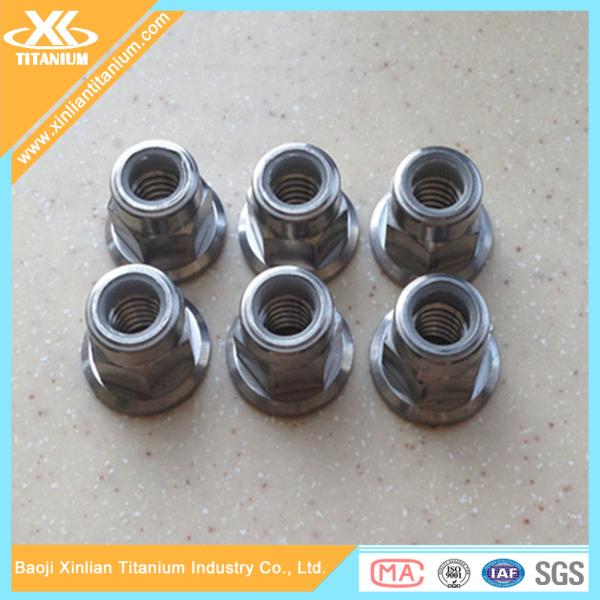 Buy Titanium Gr5 Fasteners Flange Nuts For Bicycle Parts at wholesale prices