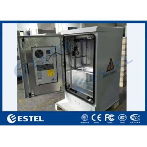 Galvanized Steel Integrated Outdoor Telecom Cabinet 120W/K Heat Exchanger