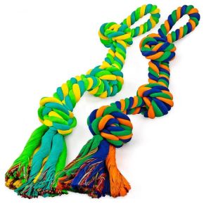Colourful Cotton Pull Rope For Large Dog Toys