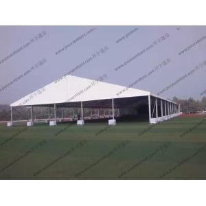 PVC Safety Outdoor Exhibition Tents 30m 40m Width Expandable Bolts Fixing