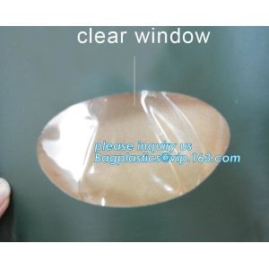 recycled resealable custom design resealable zipper locked stand up clear window brown kraft paper bag BAGEASE BAGPLASTI