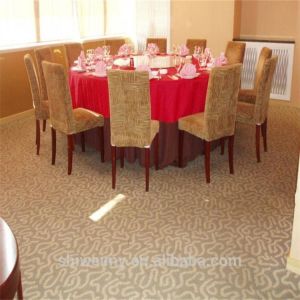 Handmade brown wool wall to wall carpet for commercial