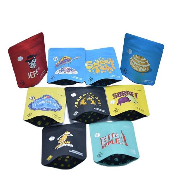 Smell Proof Hemp Flower CBD Edibles Cookies Child Resistant CR Exit Mylar Pouch Bag