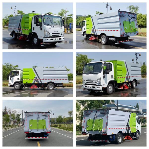 10 cbm Isuzu KV600 130hp Eu 5 Engine Street Clean Truck for High Pressure Road Jetter