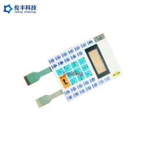 Tactile Two Tails Waterproof Membrane Touch Switch With LCD Window