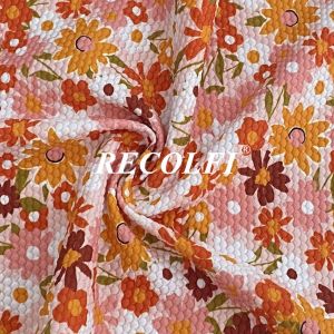 Sustainable Activewear Knit Fabric Digital Printing Stretch Sport Bra