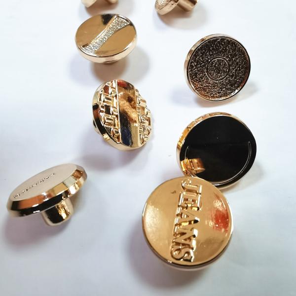 Factory wholesale custom LOGO high quality metal zinc alloy jeans button