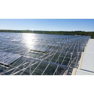 Transparent Glass Enclosed Plant Greenhouse Wind Resistance and Sustainability