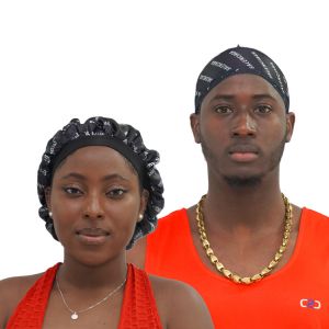 Satin Designer His And Hers Bonnet And Durag