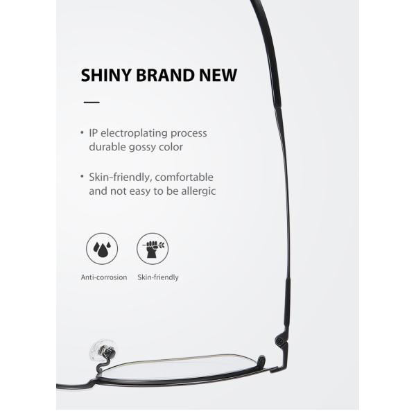 OEM Titanium Frame Glasses Anti Allerg Corrosion Resistant For Men