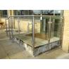 Tempered Glass Stainless Steel Glass Railing Floor - Mounted Brushed Treatment for sale
