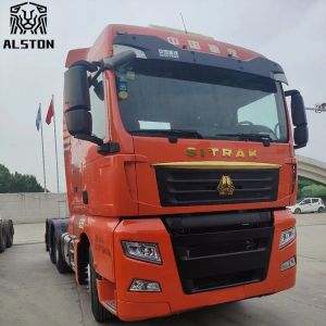 Sinotruk Sitrak C7H 6x2 Tractor Truck 540 hp with Double Fuel Tanker