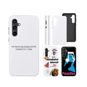 Customized Logo 3D Sublimation 2 in 1 Phone Case For Samsung Galaxy S23 S24 S25