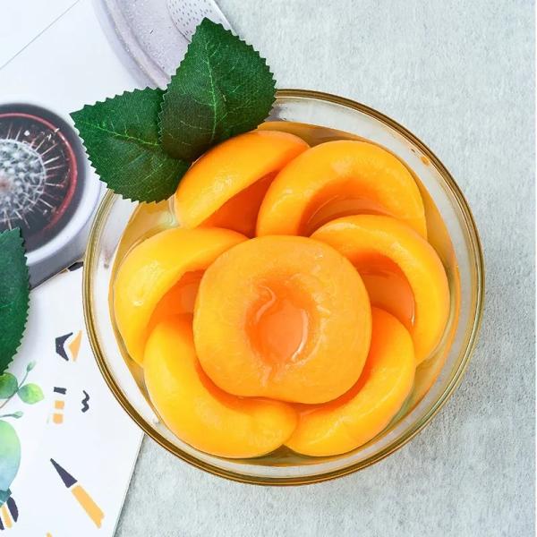 Mygou Foods Canned Fruit Fresh Yellow Peach In Light / Heavy Syrup