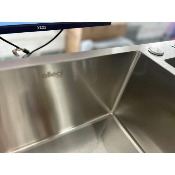 Drainer Accessories Included Stainless Steel Double Bowl Sink with Sound Dampening Black Finish
