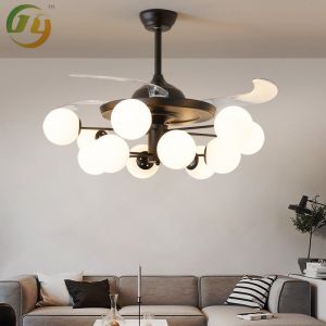China JYLIGHTING Modern Creative Simple Home Fan Chandelier Invisible Fan Lamp on sale