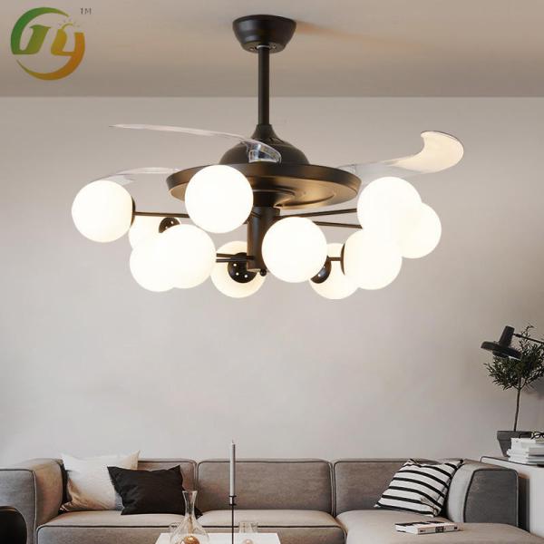Buy JYLIGHTING Modern Creative Simple Home Fan Chandelier Invisible Fan Lamp at wholesale prices