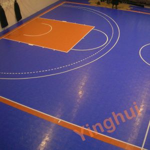 Indoor Multiuse Modular Plastic Sports Flooring For Roller Skate Handball Racket