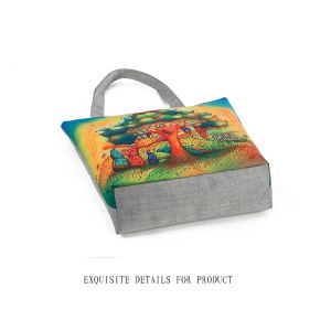 Owl Tree dolls printing women handbag canvas shoulder bag lady