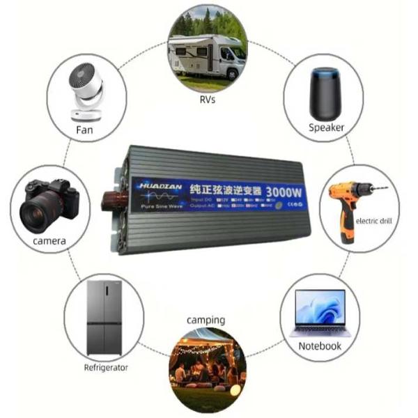 Low Distortion And Interference 4000 Watt Pure Sine Wave Inverter For Various Applications