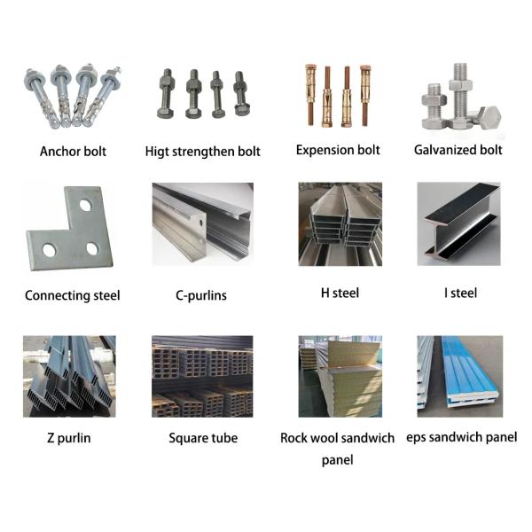 Modern Prefab Commercial Buildings Lightweight Steel Structural Workshop