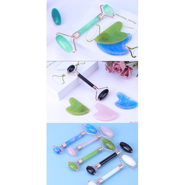 Pink Face Massager Roller , Jade Massager Roller OEM ODM Service