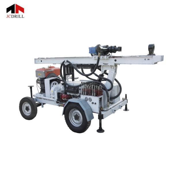 Buy DEUTZ Engine Trailer Rotary Portable Water Drilling Rig at wholesale prices
