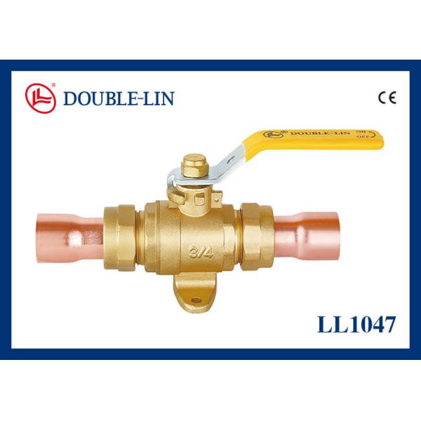 Buy Lever Handle Soldering 40mm X 40mm Brass Gas Ball Valve at wholesale prices